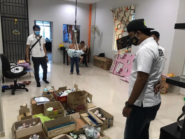 BPOM Tanjungpinang Gerebek Ruko Berisi Ribuan Pieces Kosmetik Ilegal