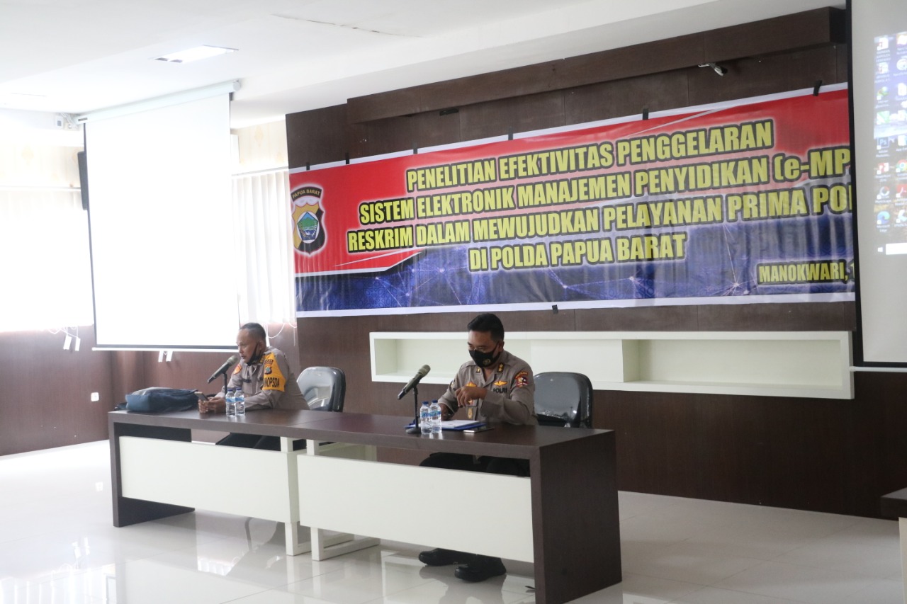 Wujudkan Pelayanan Prima, Puslitbang Polri Teliti Penerapan e-MP Reskrim Polda PB