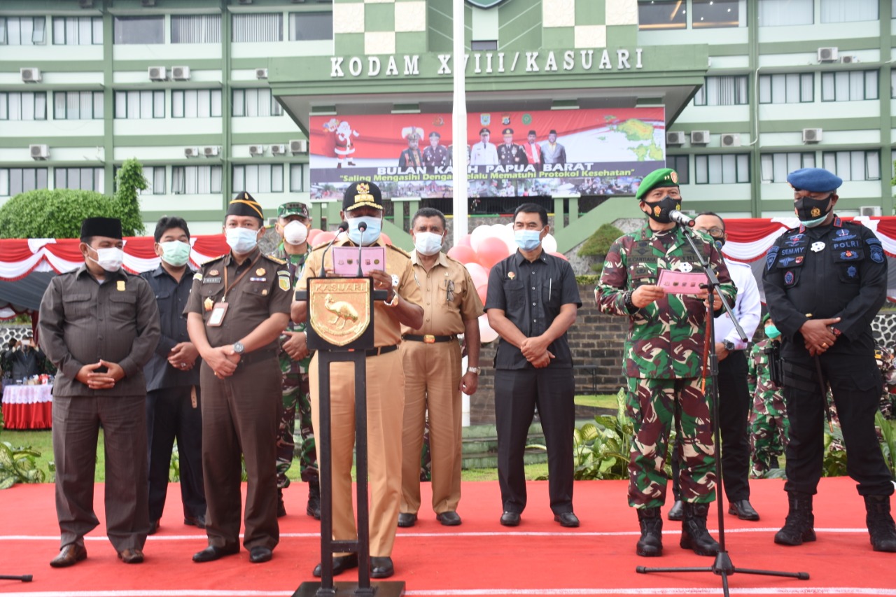 “Bulan Kasih Papua Barat” Kodam XVIII/Kasuari Dicanangkan, Sejumlah Kegiatan Sosial Disiapkan