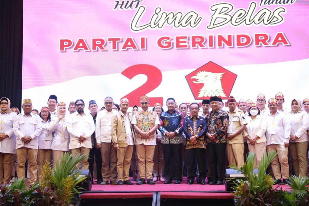 HUT Gerindra ke-15 Dimulai dari Palangka Raya, Muzani: Terimakasih Atas Perjuangan Ranting dan PAC