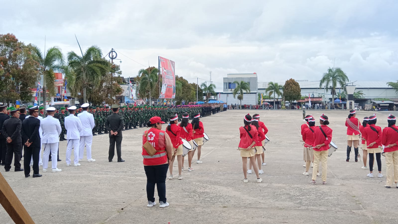 Dukung Upacara HUT ke-78 Kemerdekaan Indonesia, PMI Kabupaten Sorong Turunkan Tim Jaga