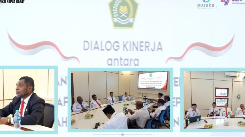 Rapat Dialog Kinerja di Kementerian Agama Provinsi Papua Barat, Fokus pada Peningkatan Kinerja 2025