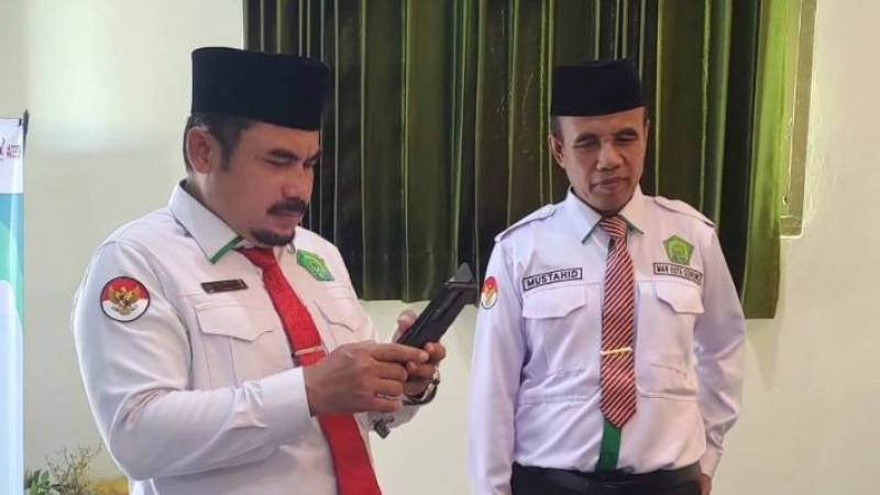 Kabid Pendidikan Madrasah Kanwil Kemenag Papua Barat Monitoring Pelaksanaan ANBK di MAN Kota Sorong